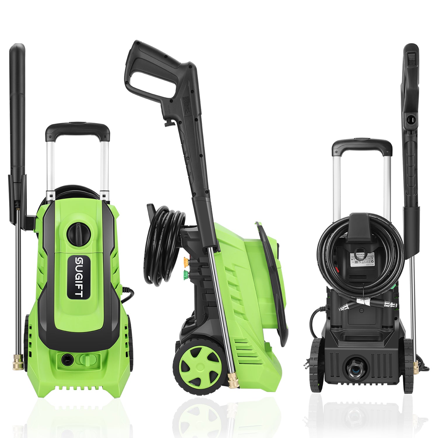 2600 Max PSI 1.8 GPM Electric High Pressure Washer, Cleans Cars/Fences/Patios