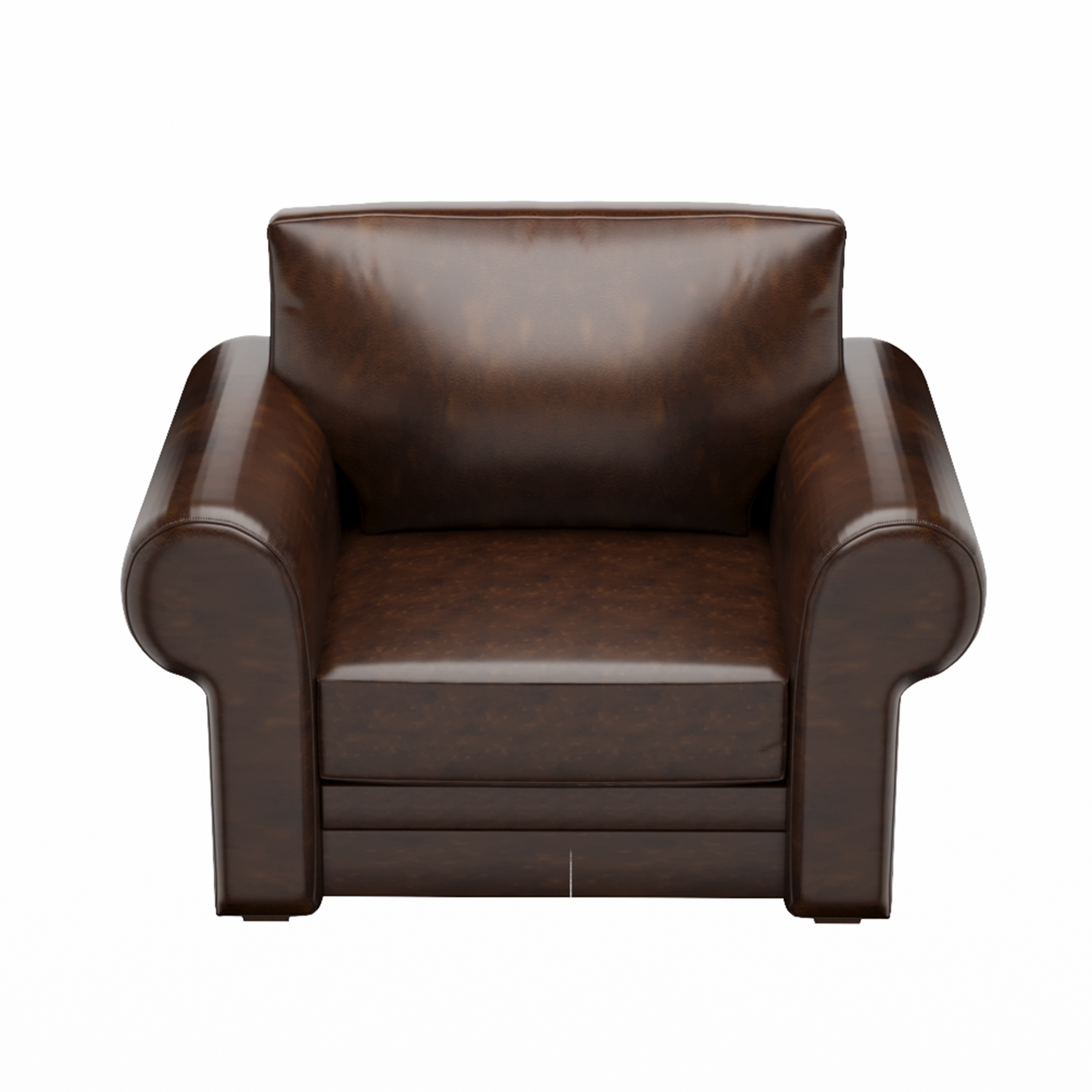 43.7 in W Vegan Leather Armchair