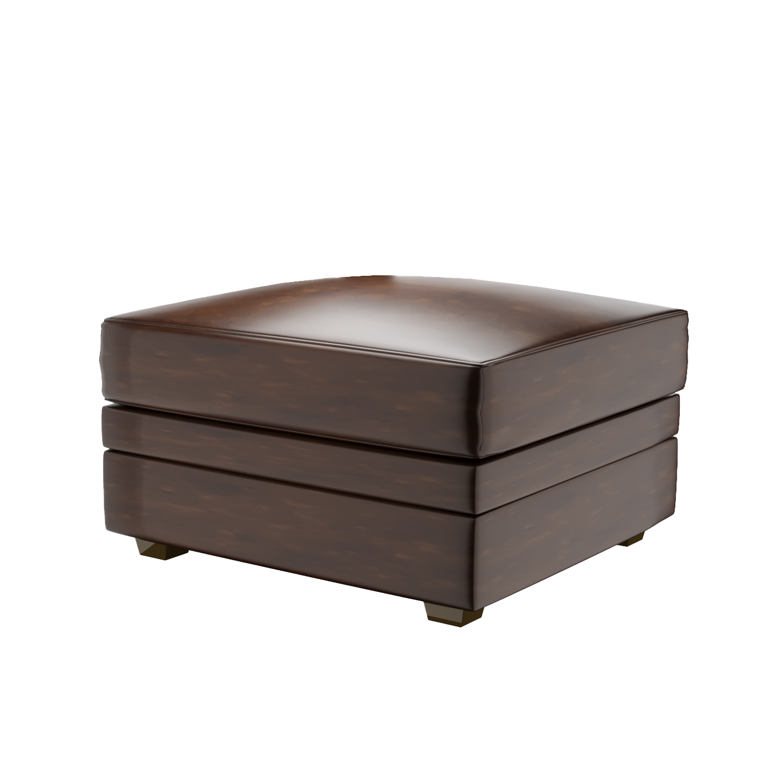 30.5in W Faux Leather Ottoman