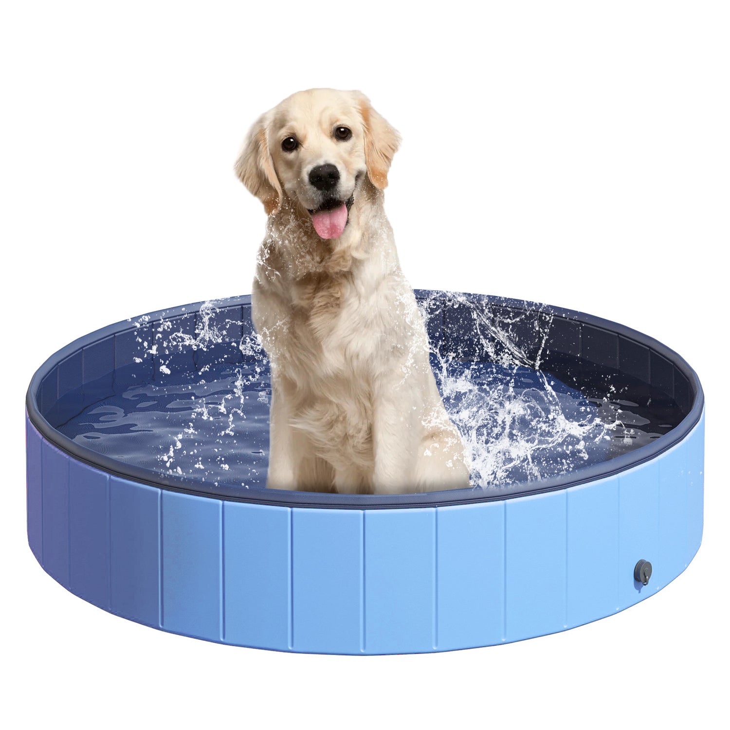SUGIFT 48-inch Pet Pool, Folding Dog Pool,Children's Pool, Blue