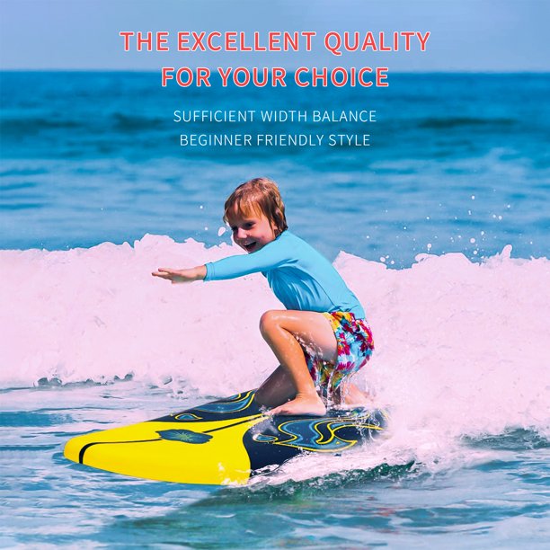 SUGIFT 6 ft Surfboard with Removable Fins Beginner Board for Adults and Kids