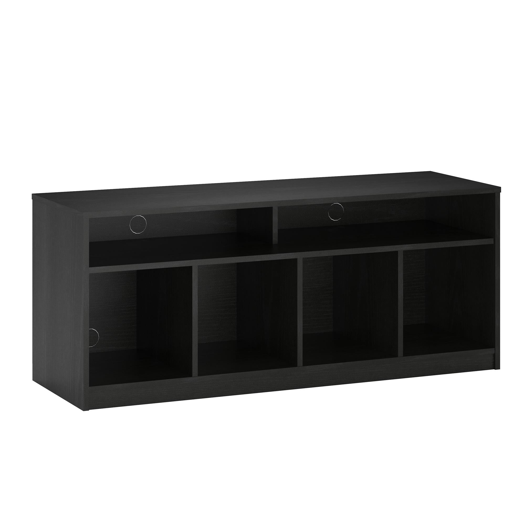 SUGIFT  4 Cube TV Console for TVs Up to 59", True Black Oak
