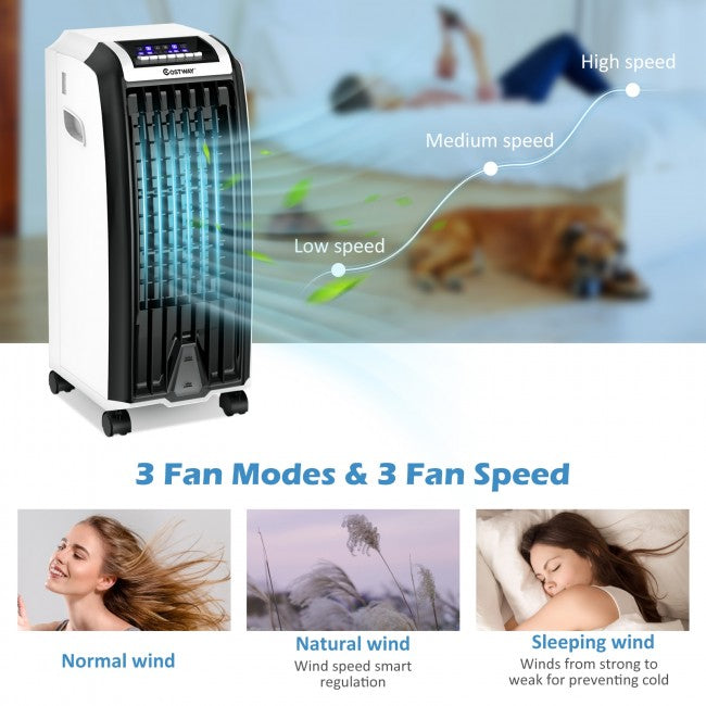 SUGIFT  28in Portable Evaporative Air Cooler with 3 Wind Modes and Timer for Home Office