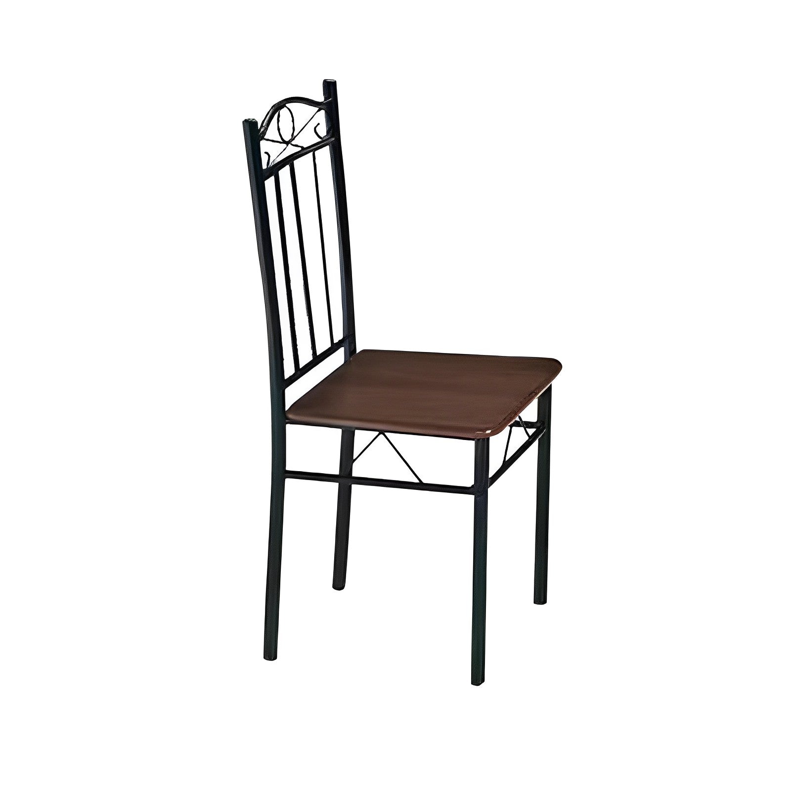 5 Piece Walnut Dining Set Table and 4 Chairs