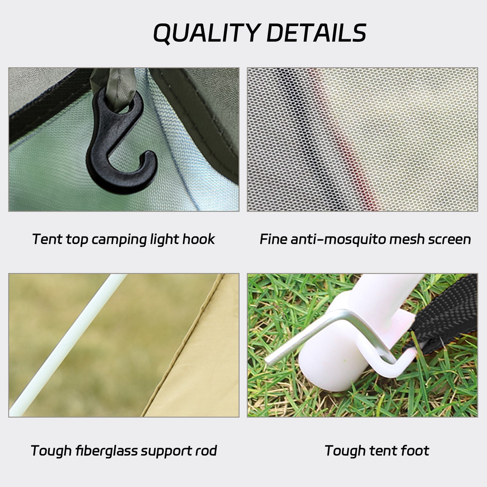 SUGIFT 4-Person Dome Tent Automatic Camping Tent with Carring Bag - Yellow