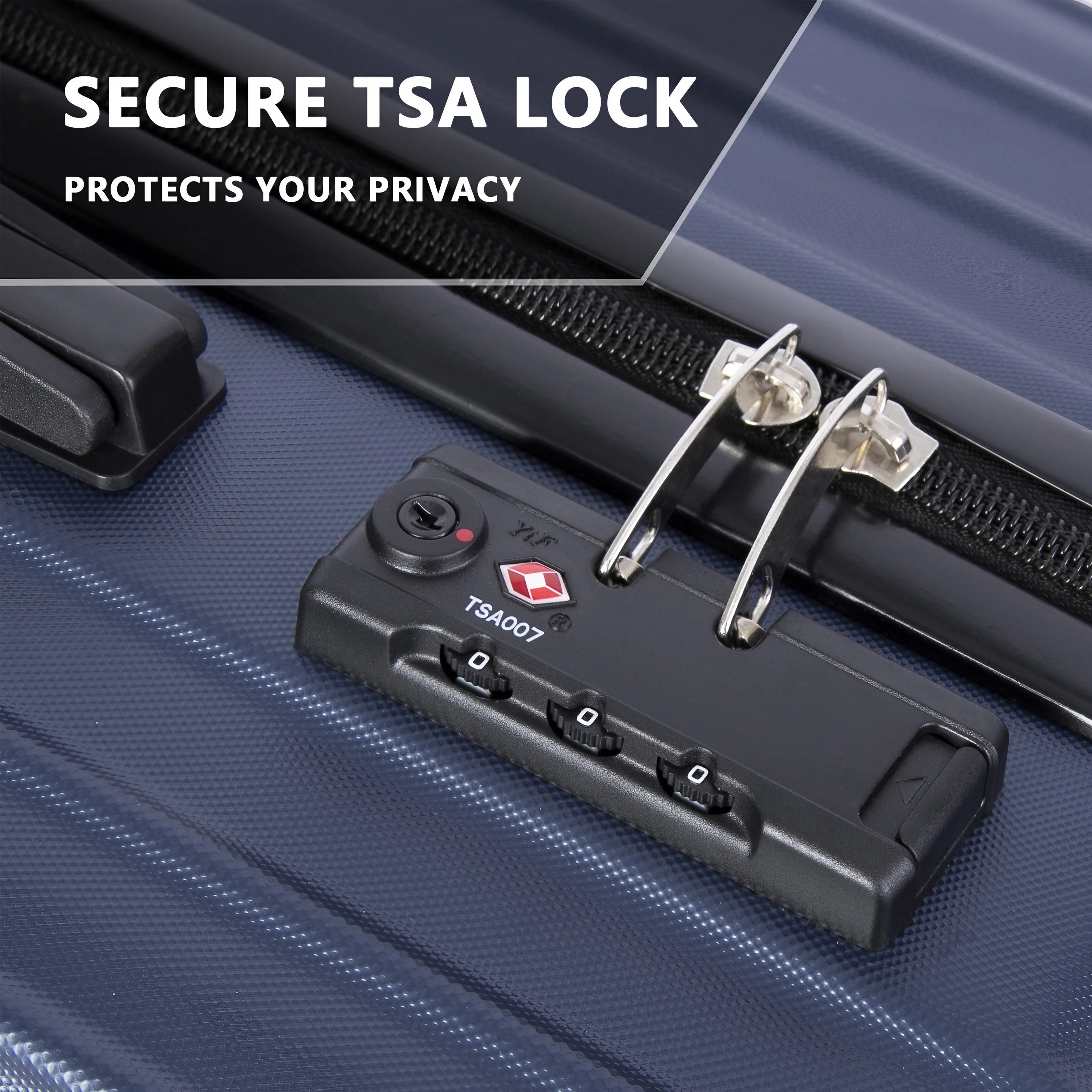 3 Piece Sets Luggage Sets with TSA Lock and Spinner Wheels