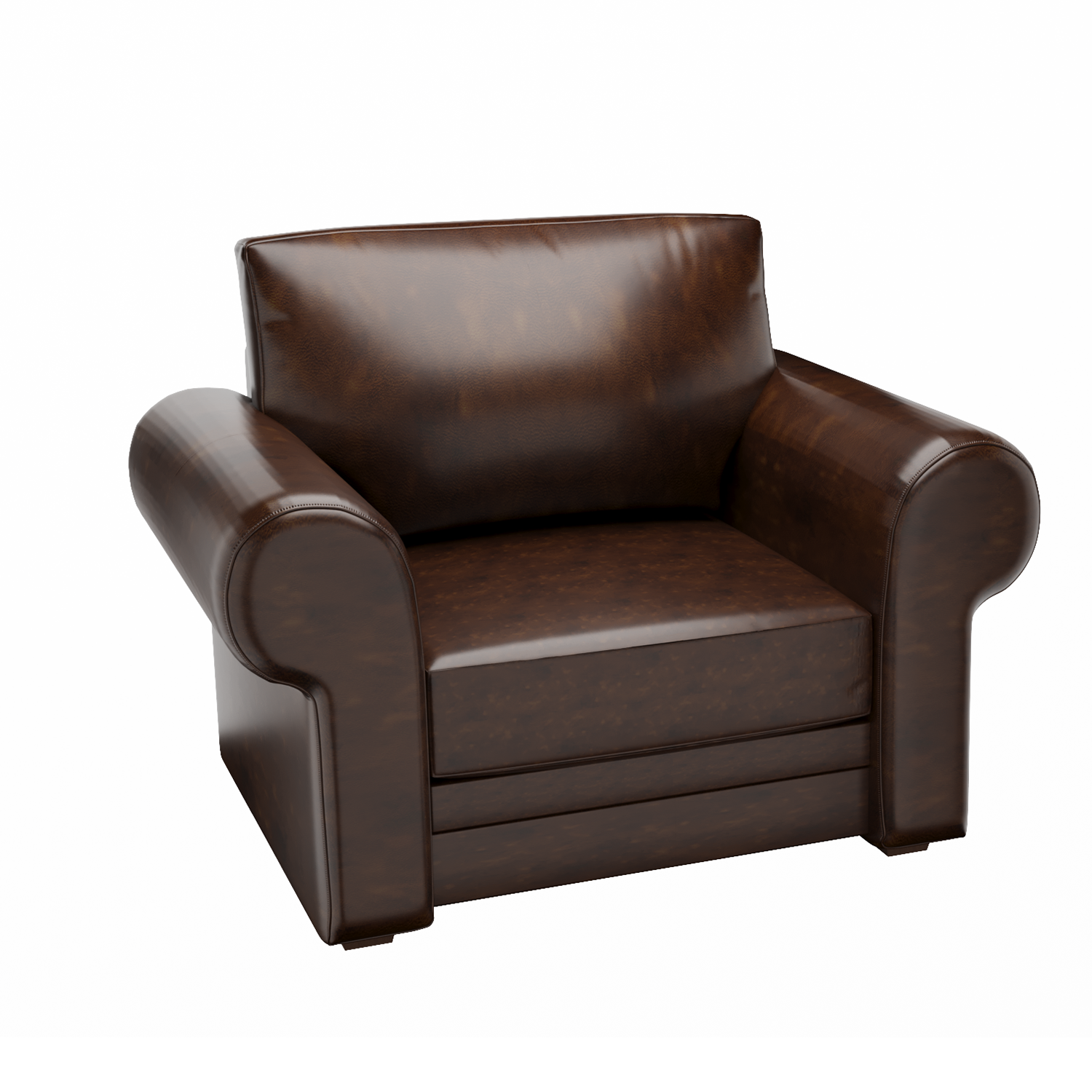 43.7 in W Vegan Leather Armchair