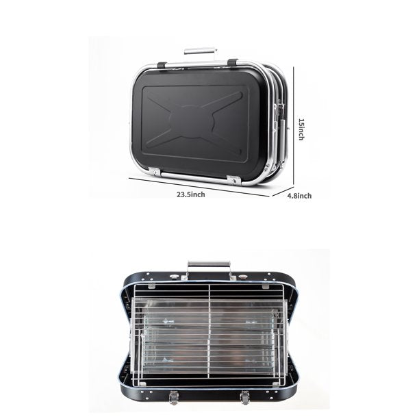 SUGIFT  Charcoal Grill Collapsible and portable Handle design BBQ grill for Outdoor BBQ