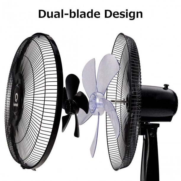 SUGIFT  Stand Fan 16 Inch 3 Speed Double Blades Oscillating Pedestal Fan