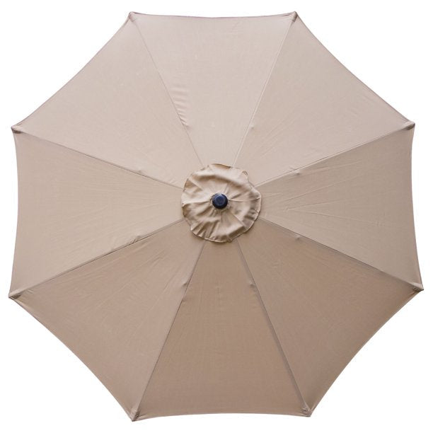 SUGIFT  Outdoor Market Table Umbrella with Push Button 9 ft Patio Umbrella Tilt Crank, Garden / Backyard / Pool