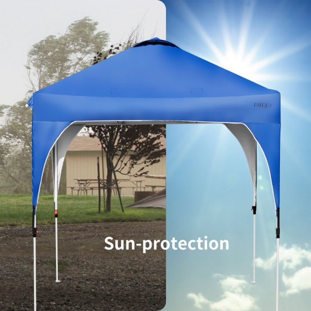 SUGIFT  Garden Gazebo 6.6 x 6.6 Feet Pop Up Height Adjustable Canopy Tent with Roller Bag