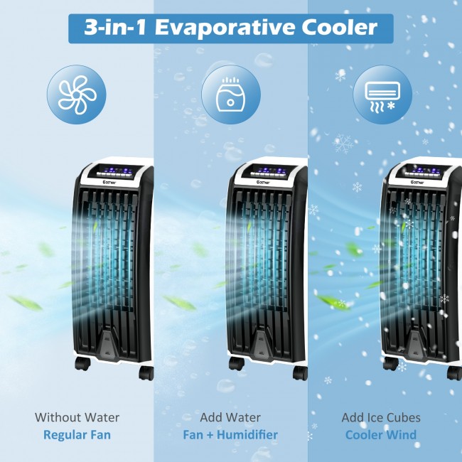 SUGIFT  28in Portable Evaporative Air Cooler with 3 Wind Modes and Timer for Home Office
