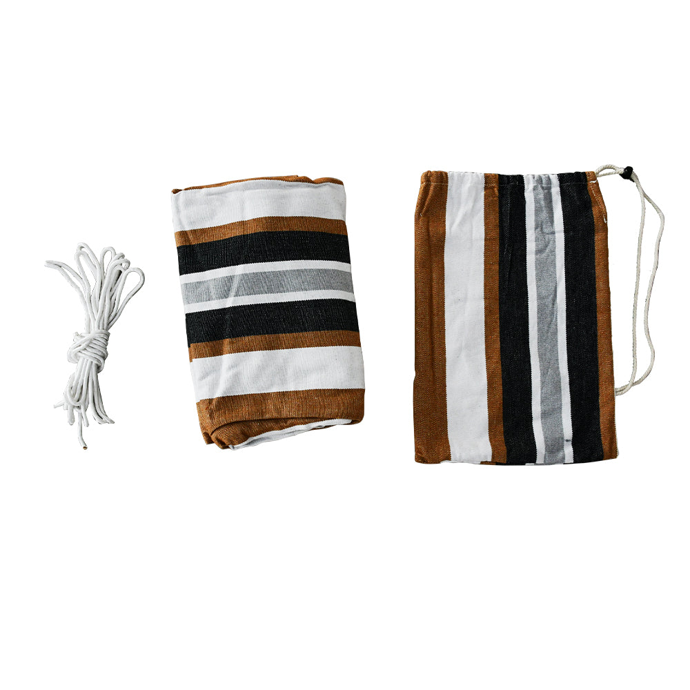 Double Cotton Hammock Bed with Portable Carrying Bag