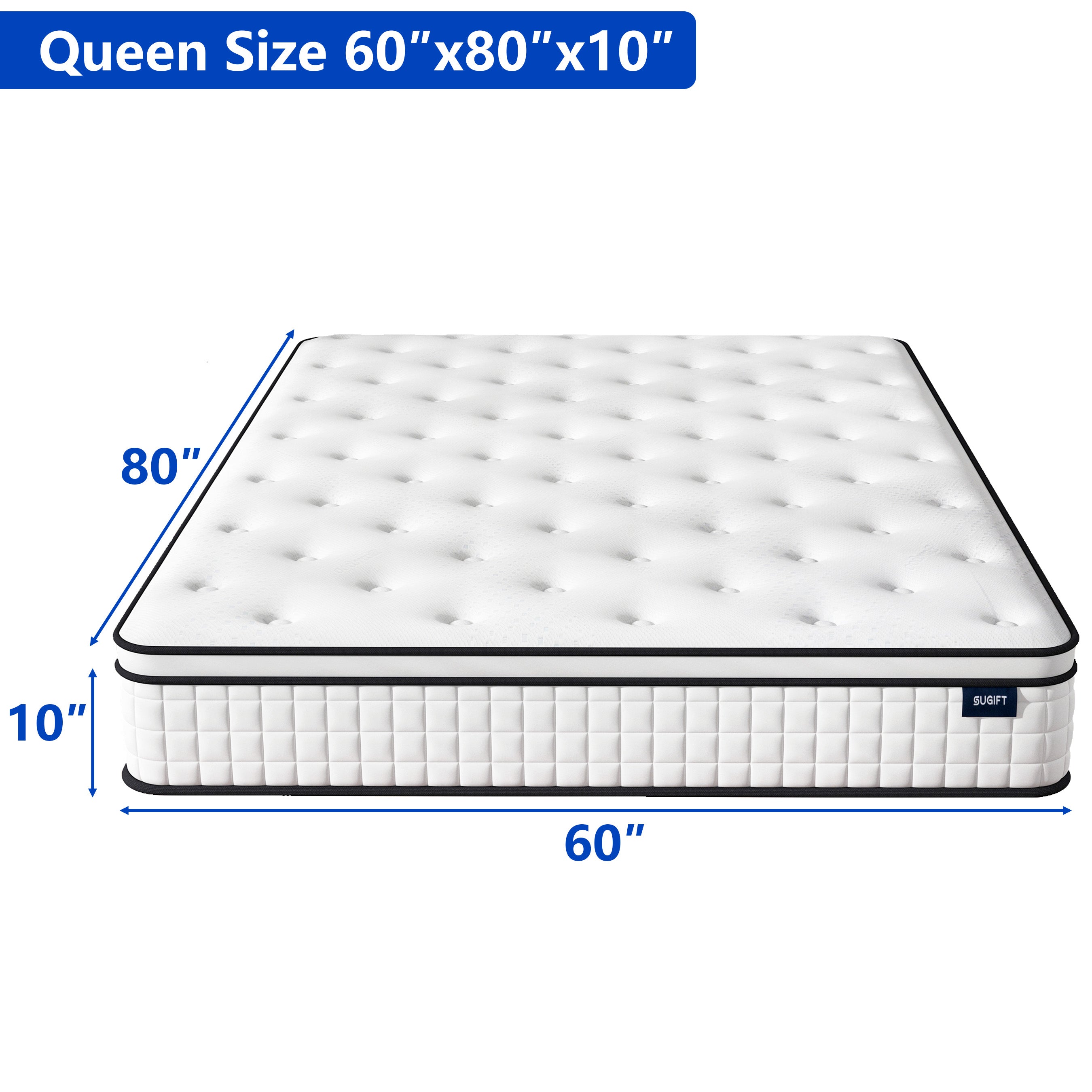 10-inch Hybrid Innerspring and Memory Foam Mattress - Queen