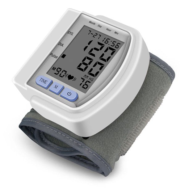 SUGIFT  Wrist Blood Pressure Monitor, 99 Readings Memory 2 User & Large Display