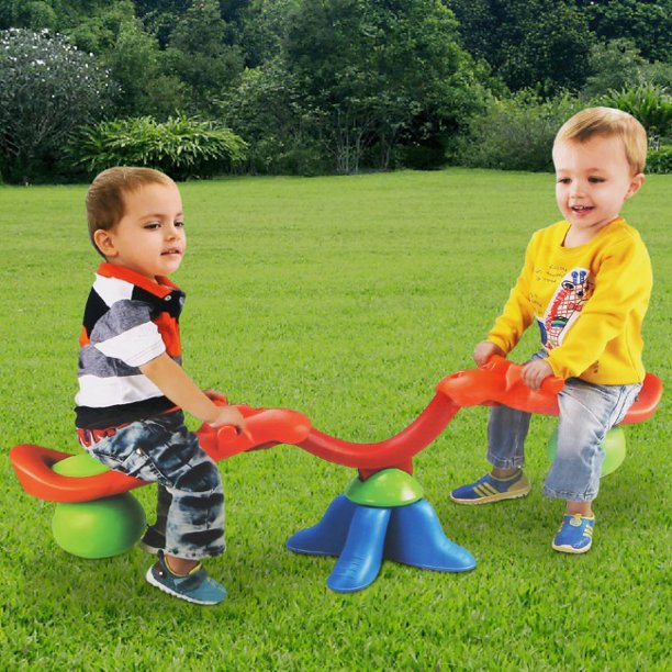 SUGIFT  Kids Seesaw Home Outdoor Kids Spinning Teeter