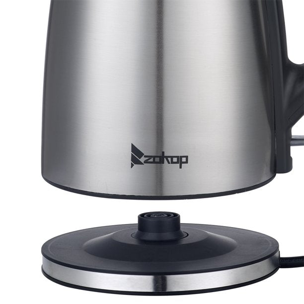 SUGIFT 1.8L Stainless Steel Electric Kettle, Sliver