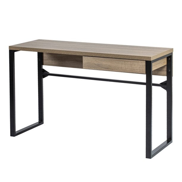 SUGIFT 47in Computer Desk Office Table Rustic Home Writing Desk with 1 Drawer