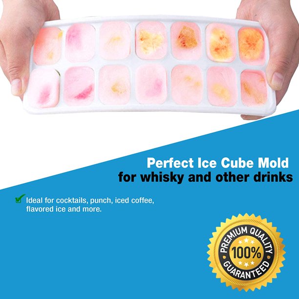 SUGIFT  Ice Cube Trays, Ice Tray Durable & Flexible, Ice Trays for Freezer