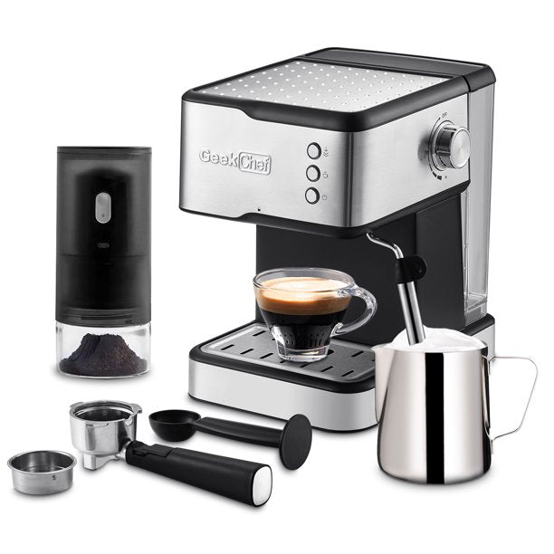 SUGIFT  20 Bar Espresso Maker,950W Detachable frothing nozzle,1.5L detachable transparent water tank Coffee Maker, Cappuccino, Latte, Machiato
