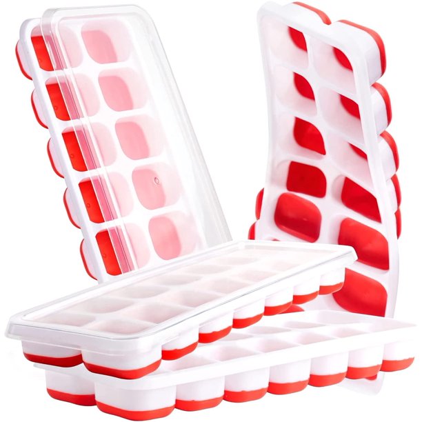 SUGIFT  Ice Cube Trays, Ice Tray Durable & Flexible, Ice Trays for Freezer