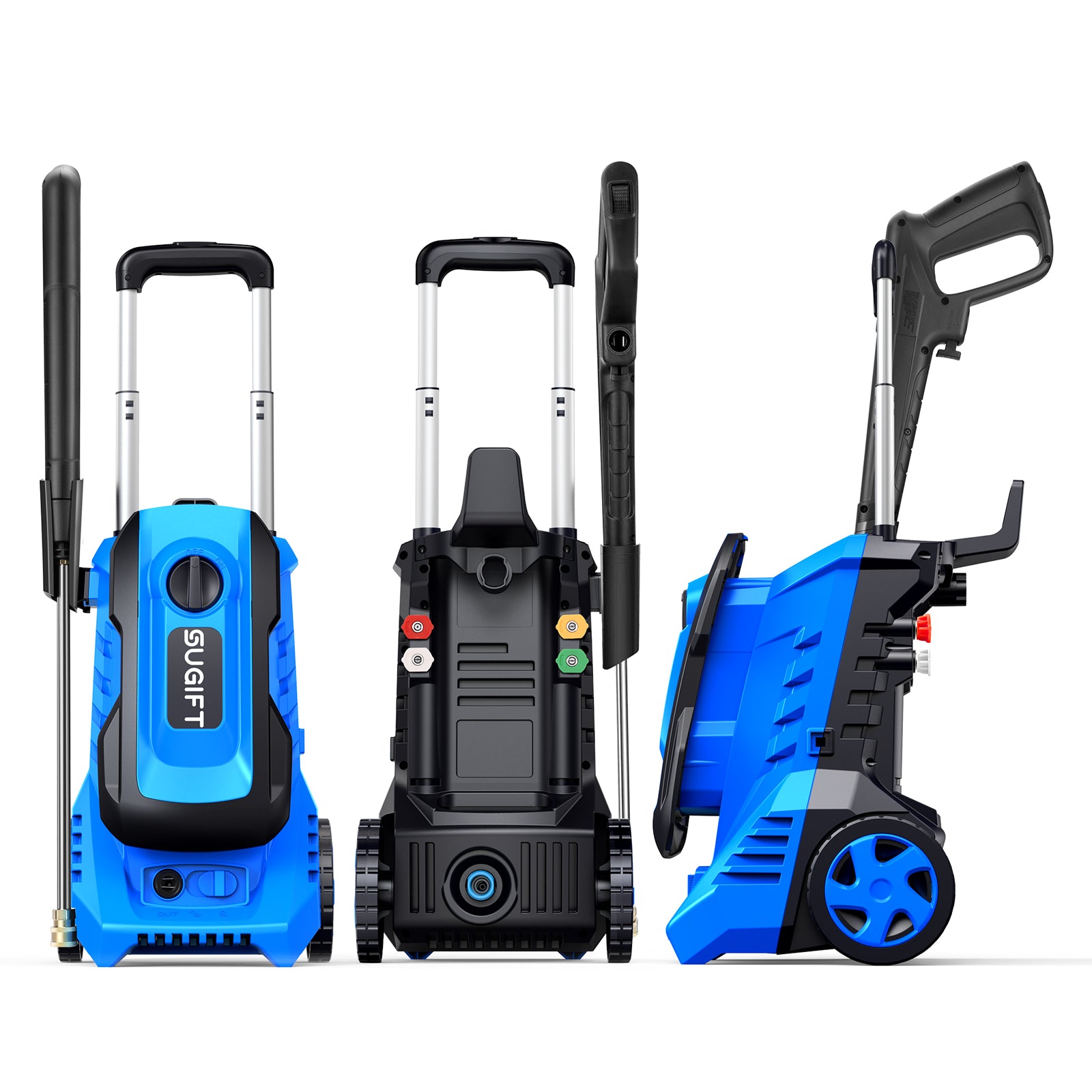 2600 Max PSI 1.8 GPM Electric High Pressure Washer, Cleans Cars/Fences/Patios