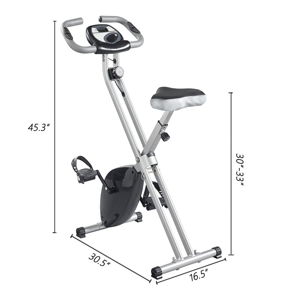 SUGIFT  Stamina Cardio Exercise Bike Folding Magnetic Upright Exercise Bike with Pulse
