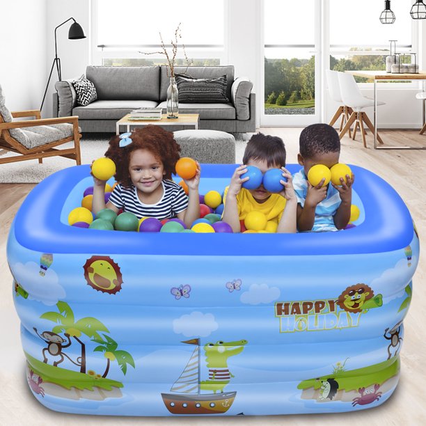 SUGIFT Inflatable Swim Pool for Kids, Family Indoor & Outdoor£¬71inW*55inD*23.6inH
