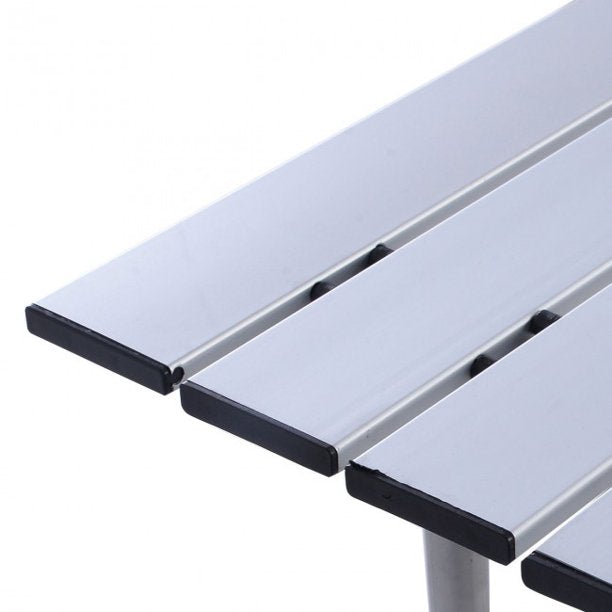 SUGIFT  Folding Table Roll Up Portable folding Camping Aluminum Picnic Table
