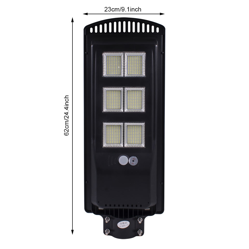 Solar Garden/Outdoor Street Light (Light Control Radar) With Remote Control Black Shell
