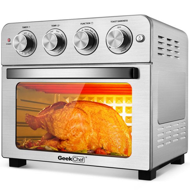 SUGIFT  Air Fry Oven, Countertop Toaster Oven, 3-Rack Levels, 16 Preset Modes, Stainless Steel