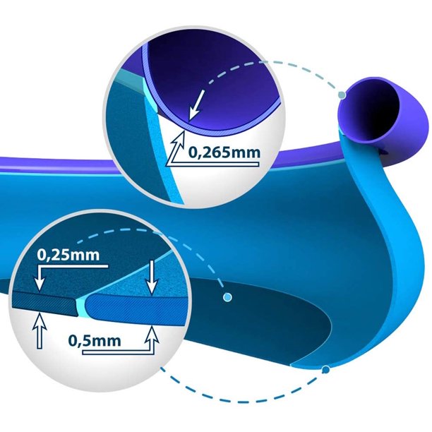 SUGIFT  Pool 10 ft Round Quick Above Ground Pool, Blue