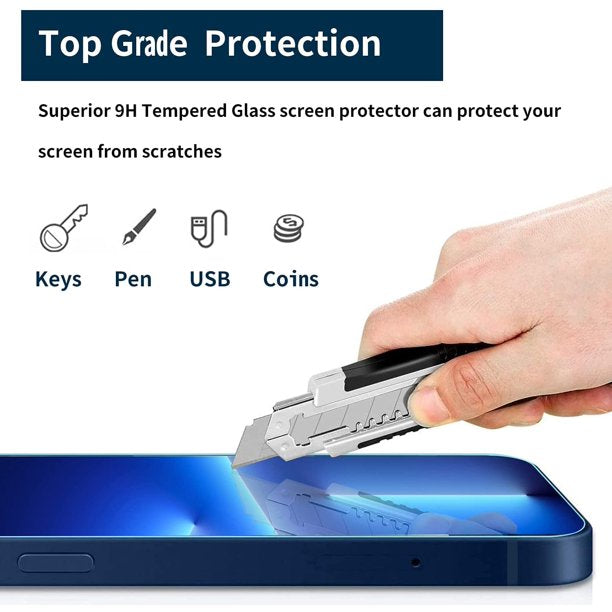 SUGIFT  Screen Protector Designed for iPhone 13 PRO MAX Tempered Glass, 6.7 inch (3 PACK )