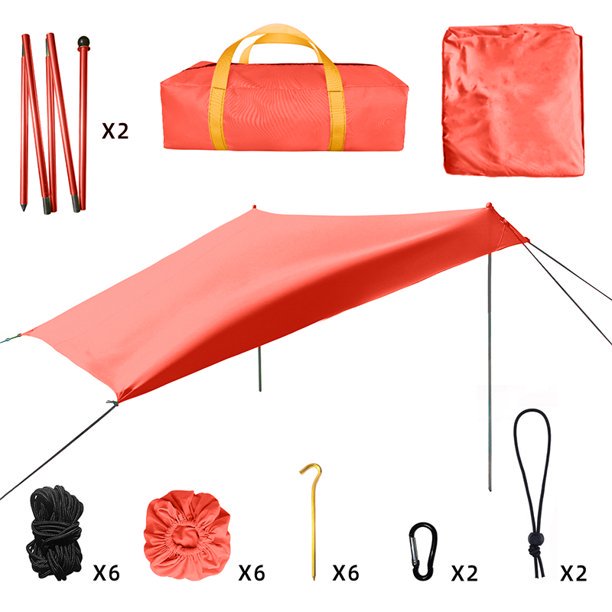 SUGIFT  Sunshade Beach Tent with sandbag Anchors, Sun Shelter with UV Protection for Camping Fishing at The Beach, Parks