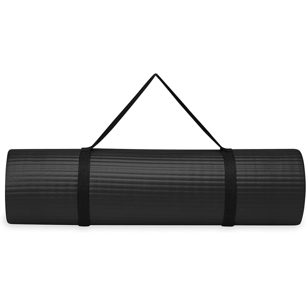 SUGIFT  2/5-Inch Extra Thick Yoga Mat Black