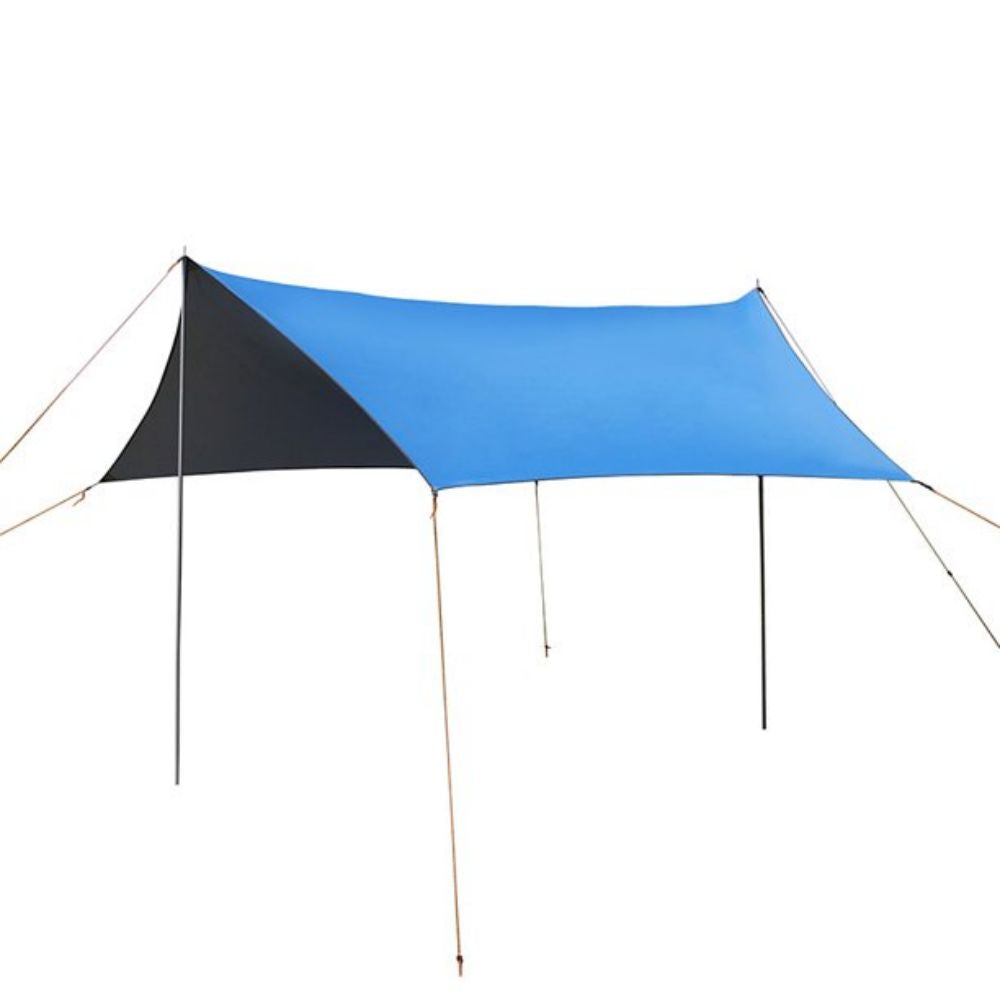Blue Family Portable Sun Shelter Beach Tent with Carry Bag