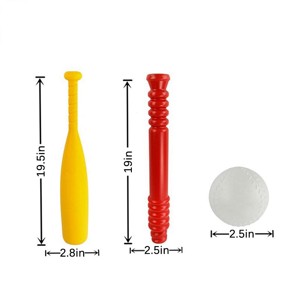 SUGIFT  Children Baseball Toy, TotSports T Ball Set with 8 Toy Balls