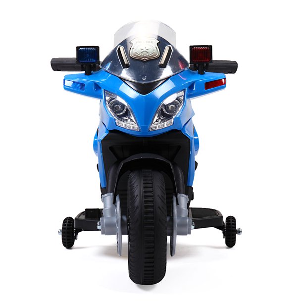SUGIFT  6V Kids Ride On Motorcycle with Headlights, Battery-Powered 4-Wheel Bicycle