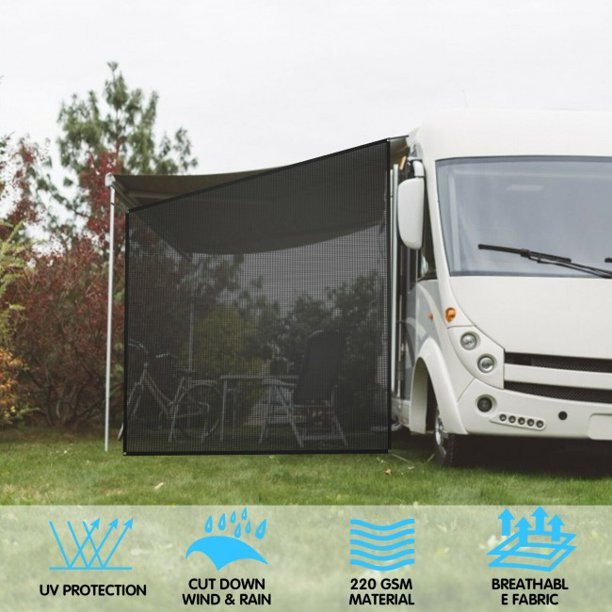 SUGIFT  Sunshade Mesh 9 x 7 Feet RV Awning Side Mesh Screen