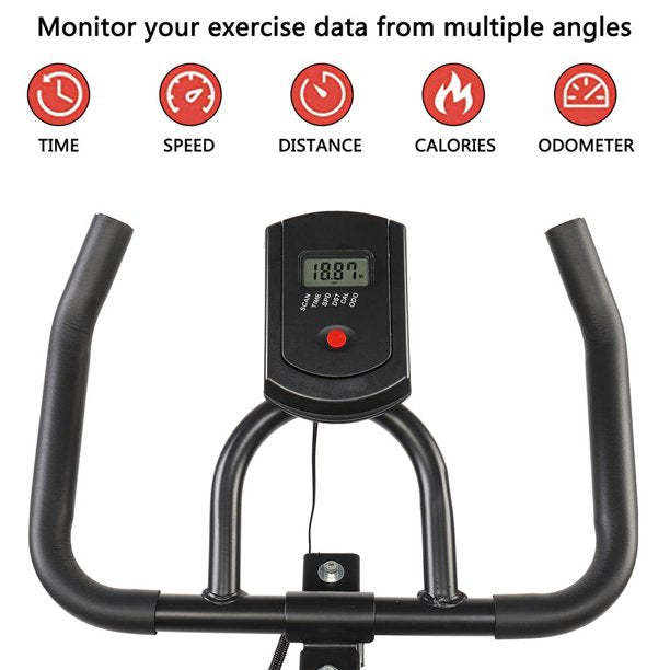 SUGIFT Stationary Exercise Bicycle Bike for Cycling Cardio Health Workout Fitness