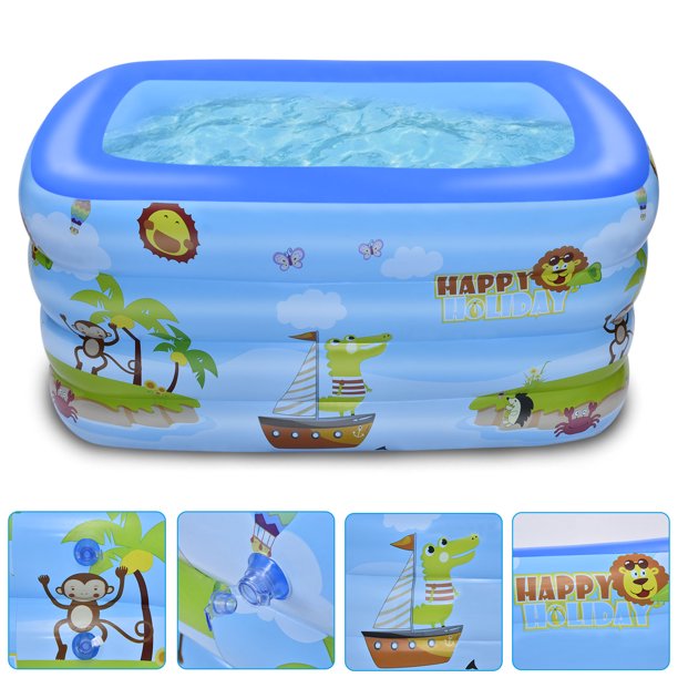 SUGIFT Inflatable Swim Pool for Kids, Family Indoor & Outdoor£¬71inW*55inD*23.6inH