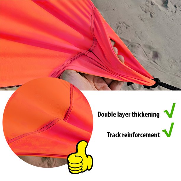SUGIFT  Sunshade Beach Tent with sandbag Anchors, Sun Shelter with UV Protection for Camping Fishing at The Beach, Parks