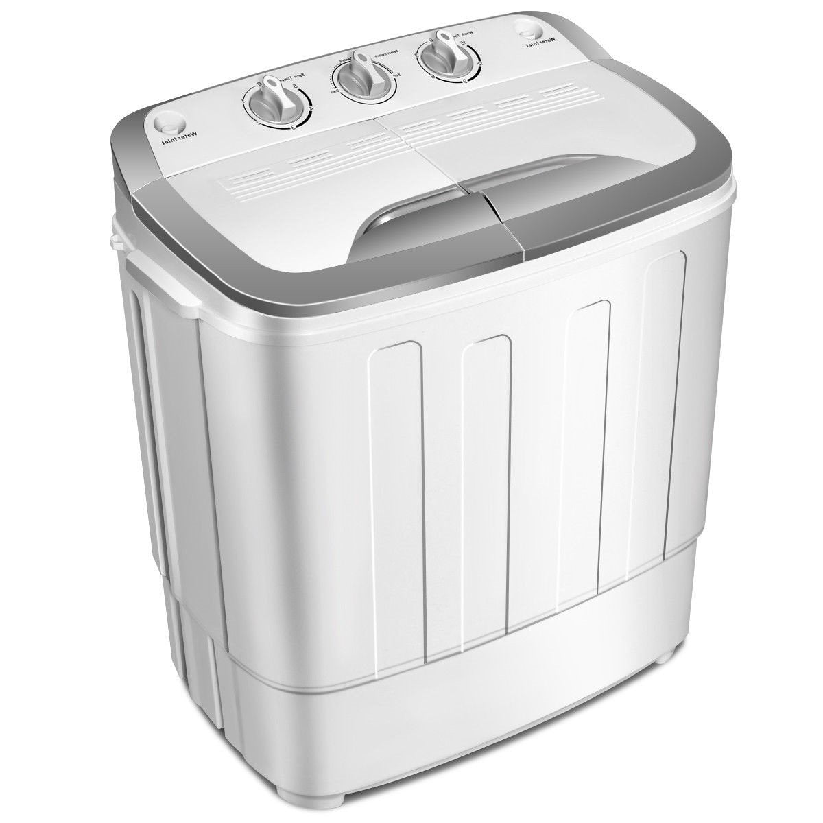 SUGIFT  Portable Compact Mini Twin Tub Washing Machine with Wash and Spin Cycle, Built-in Gravity Drain, 13lbs Capacity For  Dorms, College Rooms, RV¡¯s