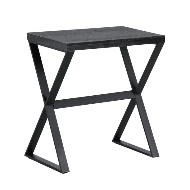 SUGIFT  Side Table Coffee Table End Desk 22 inch Black