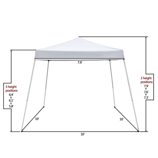Portable Home Use Waterproof Folding Tent, White