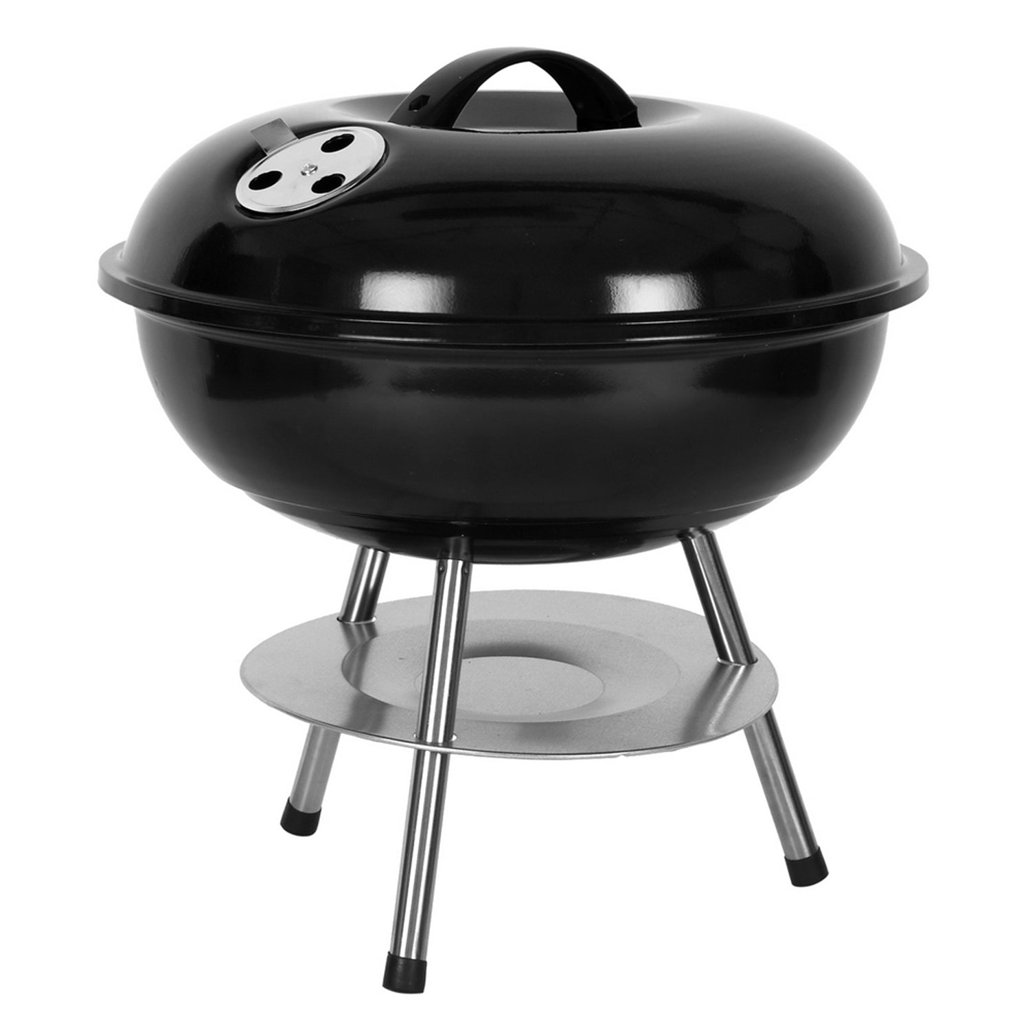 SUGIFT  14 in  BBQ Grill Portable Charcoal Stove Apple Stove with Black Lid