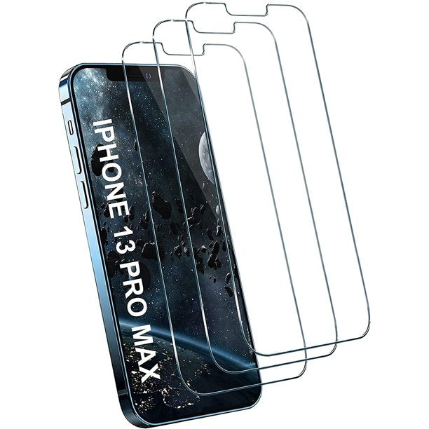 SUGIFT  Compatible with iPhone 13/13 Pro Screen Protector 6.1 inch 3 Pack [Installation Tray] [Case-Friendly]
