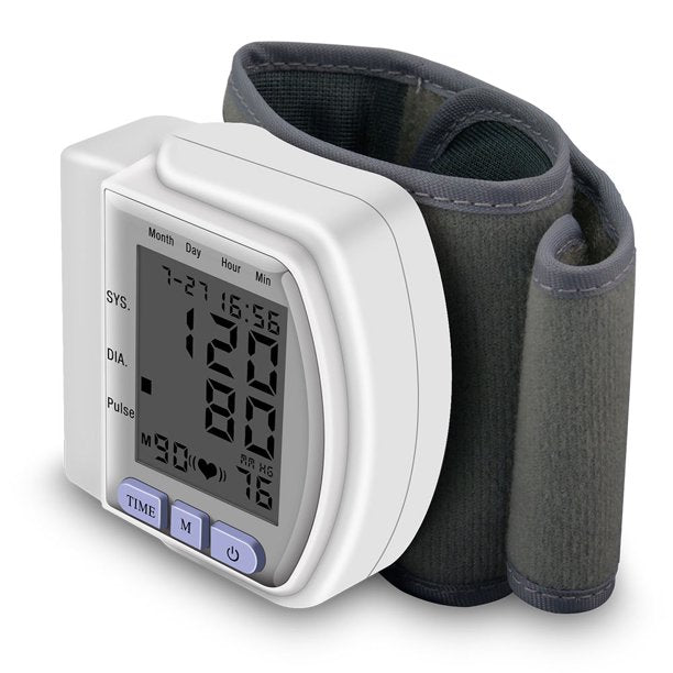 SUGIFT  Wrist Blood Pressure Monitor, 99 Readings Memory 2 User & Large Display