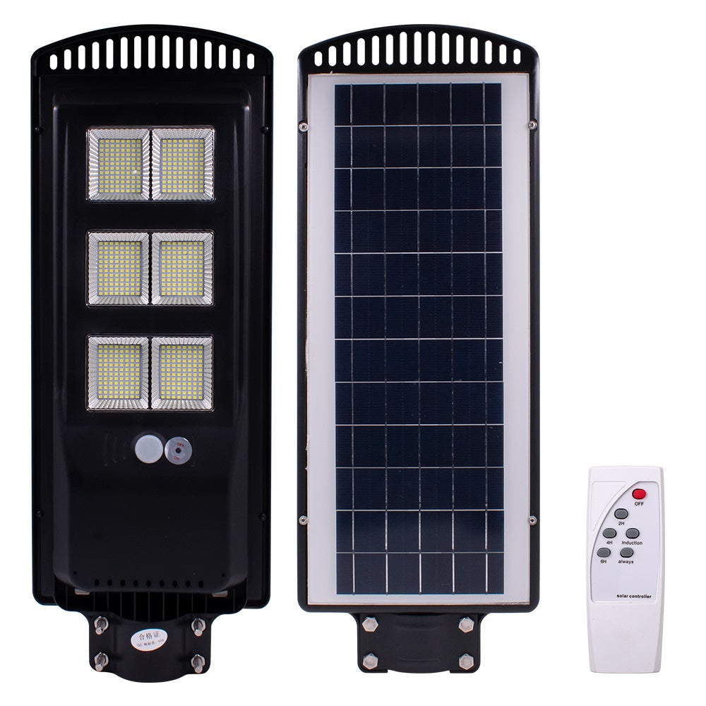 Solar Garden/Outdoor Street Light (Light Control Radar) With Remote Control Black Shell