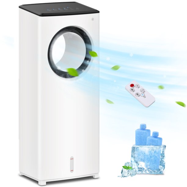 SUGIFT  3-in-1 Air Cooler,Swamp Cooler w/ Cooling Function, Bladeless Design